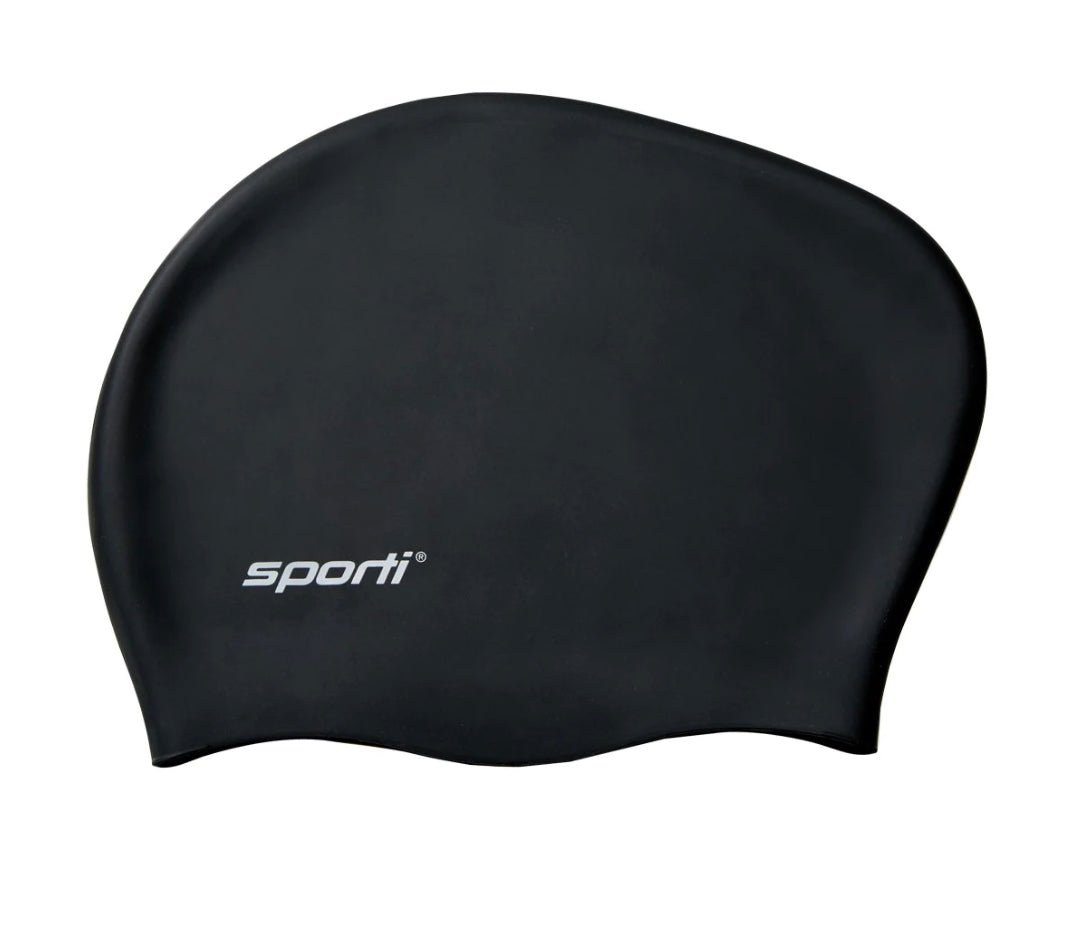 Gorro de natación para pelo largo Sporti - Negro - Barlovento natación
