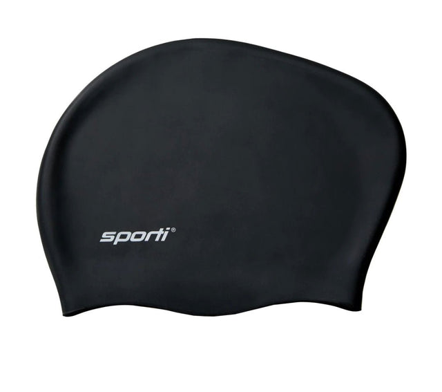 Gorro de natación para pelo largo Sporti - Negro - Barlovento natación