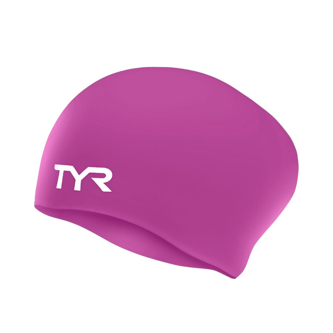 Gorro natación para pelo largo TYR - Magenta - Barlovento natación