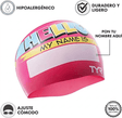 Gorro natación TYR "Hello my name is" - Pink - Barlovento natación