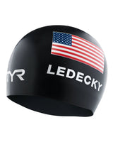 Gorro natación TYR - Katie Ledecky, Black - Barlovento natación