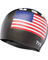 Gorro natación TYR - USA black - Barlovento natación