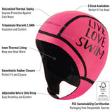 Gorro Neopreno Buddyswim Trilaminate Warmth 2.5mm - Pink