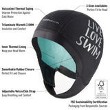 Gorro Neopreno Buddyswim Trilaminate Warmth 2.5mm - Black