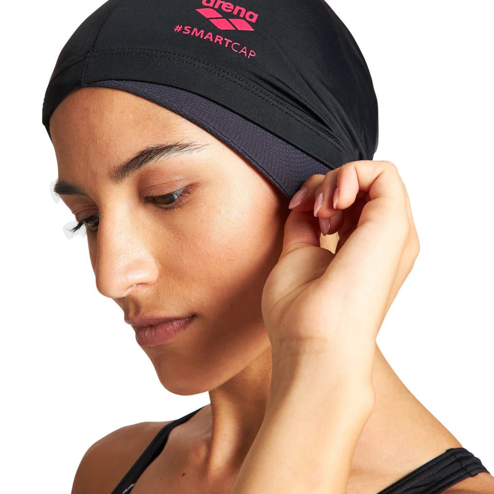 Gorro para pelo largo Arena Smart Cap - Black - Barlovento natación