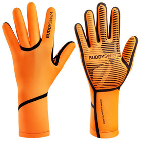 Guantes Neopreno Buddyswim Trilaminate Warmth 2.5mm - Orange - Barlovento natación