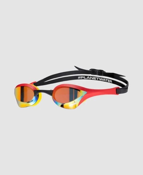 Lentes Arena Cobra Ultra Swipe espejados - Gold/Red - Barlovento natación