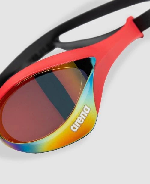 Lentes Arena Cobra Ultra Swipe espejados - Gold/Red - Barlovento natación