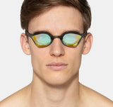 Lentes Arena Cobra Ultra Swipe espejados - Yellow/copper/black - Barlovento natación