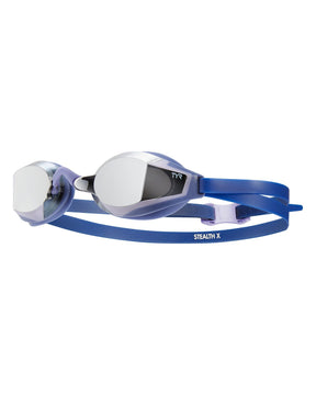 Lentes de natación TYR Stealth-X Race Mirrored - Silver/Purple - Barlovento natación