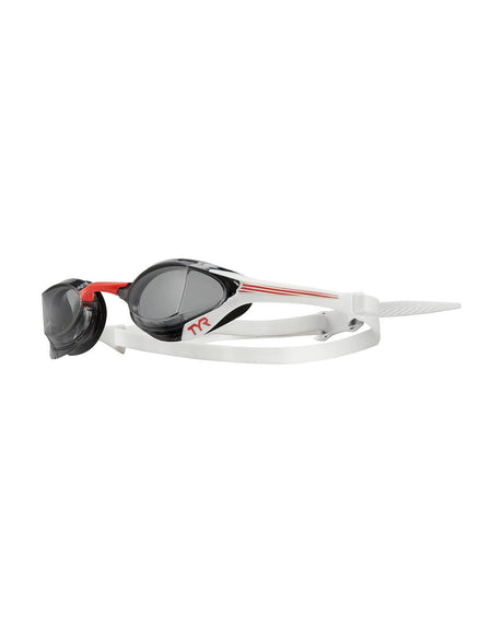 Lentes de natación TYR Tracer - X Elite - Smoke/Red - Barlovento natación