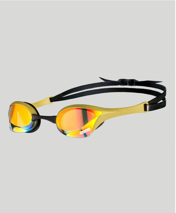 Lentes natación Arena Cobra Ultra Swipe Mirror - Yellow/Copper/Gold - Barlovento natación