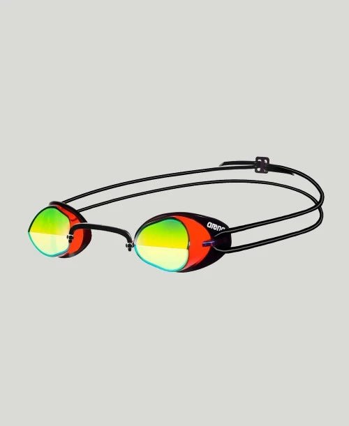 Lentes natacion Arena Swedix Mirror - Red/Yellow - Barlovento natación