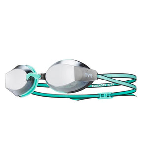 Lentes natación TYR Blackops 140. Version Femenina - Silver/Mint - Barlovento natación