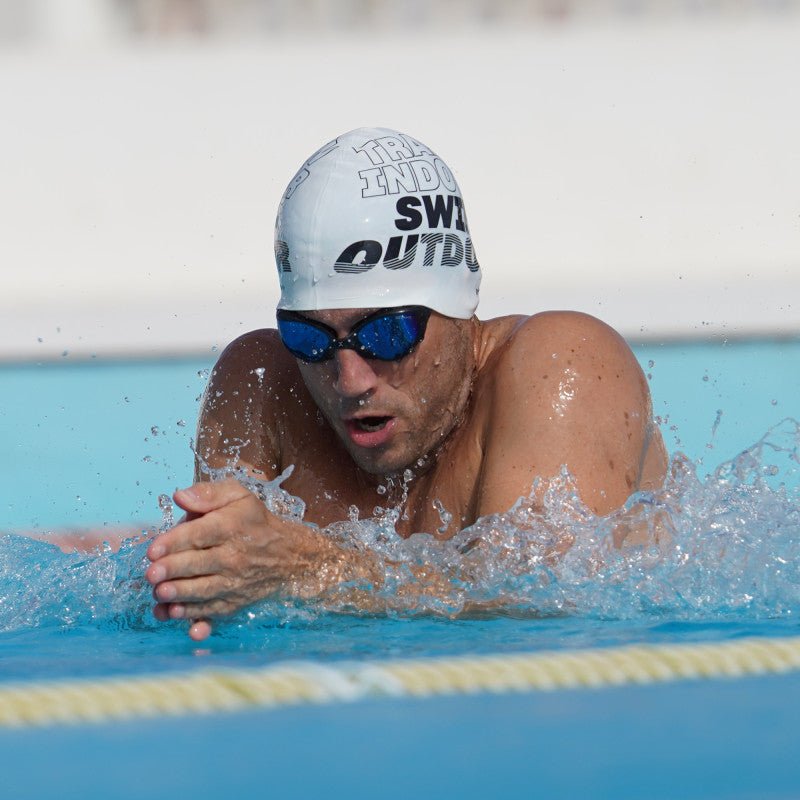 Lentes para aguas abiertas Buddyswim OzeanX - Black/Blue Mirror - Barlovento natación