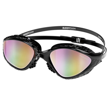 Lentes para aguas abiertas Buddyswim OzeanX - Black/Iridium Mirror - Barlovento natación