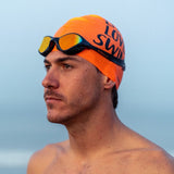 Lentes para aguas abiertas Buddyswim OzeanX - Black/Orange Mirror - Barlovento natación