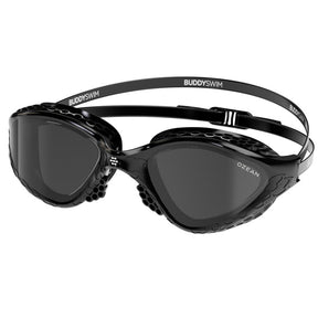 Lentes para aguas abiertas Buddyswim OzeanX - Black/Smoke Ahumadas - Barlovento natación