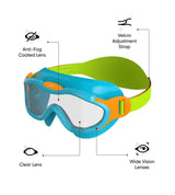 Lentes Speedo Biofuse Mask Infant (2 a 6 años) - Blue/Green - Barlovento natación