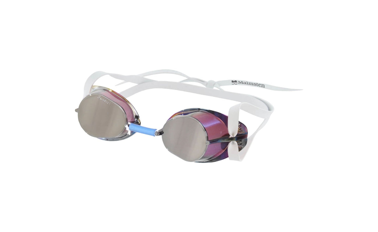 Lentes Suecos Malmsten Metallic, Plateado - Barlovento natación