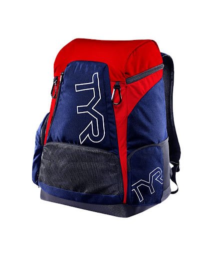 Mochila de natación TYR Alliance 45 Lts - Navy/Red - Barlovento natación
