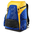 Mochila de natación TYR Alliance 45 Lts - Royal/Gold - Barlovento natación
