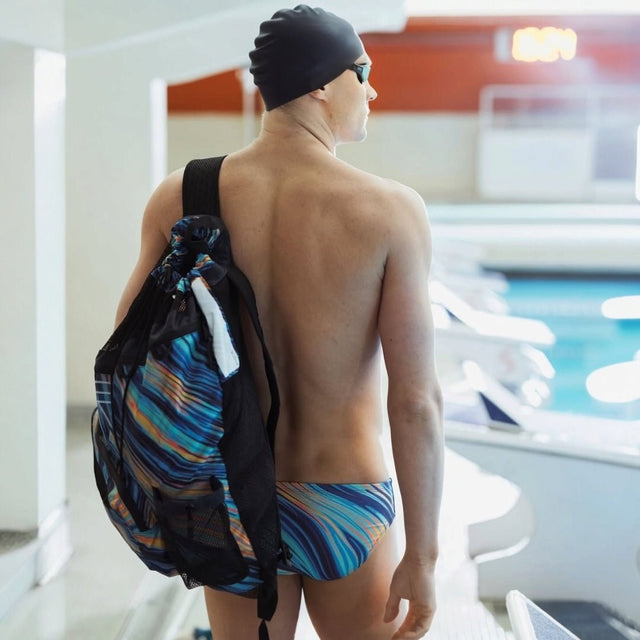 Mochila de Natacion TYR Elite Team Mesh 40 lts - Teal - Barlovento natación