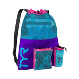 Mochila TYR Big Mesh Mummy - Purple/Blue - Barlovento natación