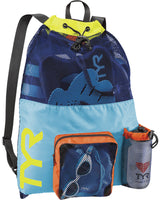 Mochila TYR Big Mesh Mummy - Blue/Yellow