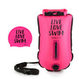 Pack boya 20 lts + gorro para aguas abiertas BuddySwim - Pink - Barlovento natación