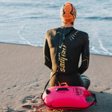 Pack boya 20 lts + gorro para aguas abiertas BuddySwim - Pink - Barlovento natación