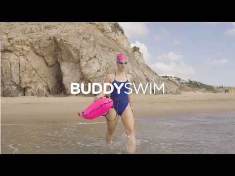 Boya para aguas abiertas BuddySwim Drybag 20 litros - Yellow