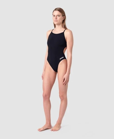 Traje de baño Arena Lace Back Solid - Black - Barlovento natación