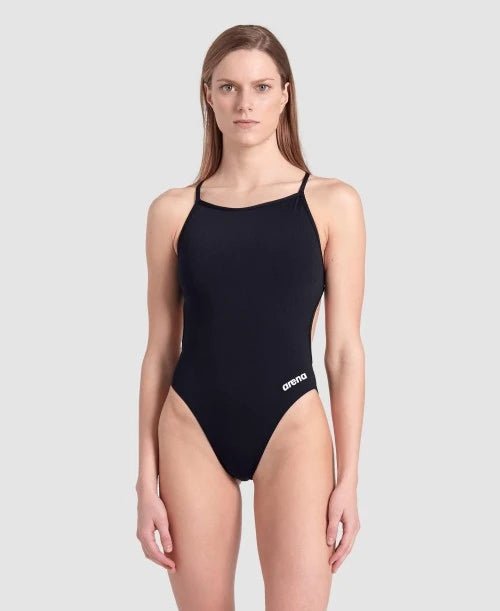 Traje de baño Arena Lace Back Solid - Black - Barlovento natación