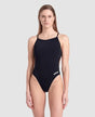 Traje de baño Arena Lace Back Solid - Black - Barlovento natación