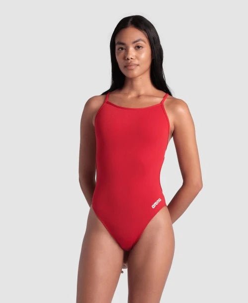 Traje de baño Arena Lace Back Solid - Red - Barlovento natación