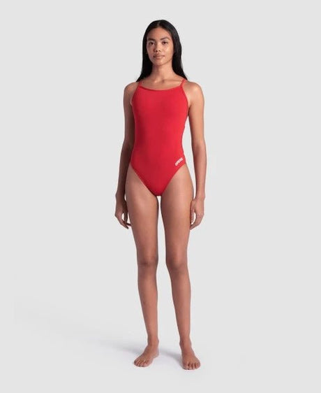 Traje de baño Arena Lace Back Solid - Red - Barlovento natación