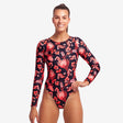 Traje de baño Funkita, Long Shot One Piece - Acacia Rose - Barlovento natación
