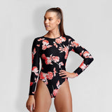 Traje de baño Funkita, Long Shot One Piece - Rose Garden - Barlovento natación