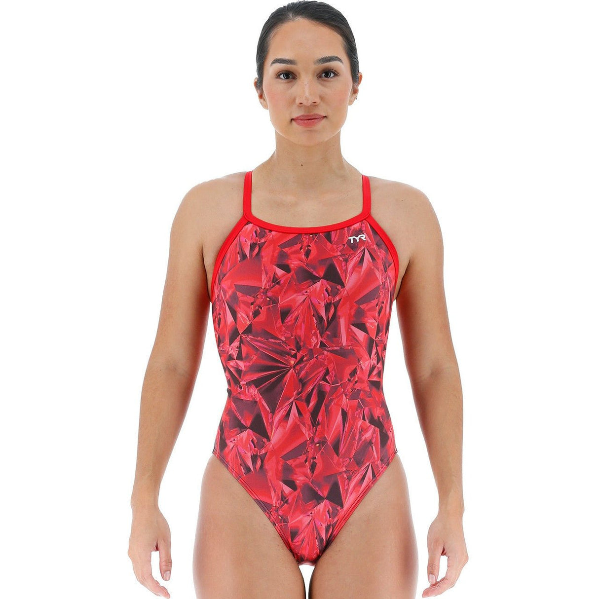 Traje de baño TYR Crystalized Red - Diamondfit - Barlovento natación