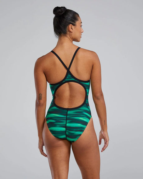Traje de baño TYR Technowave Green - Diamondfit - Barlovento natación