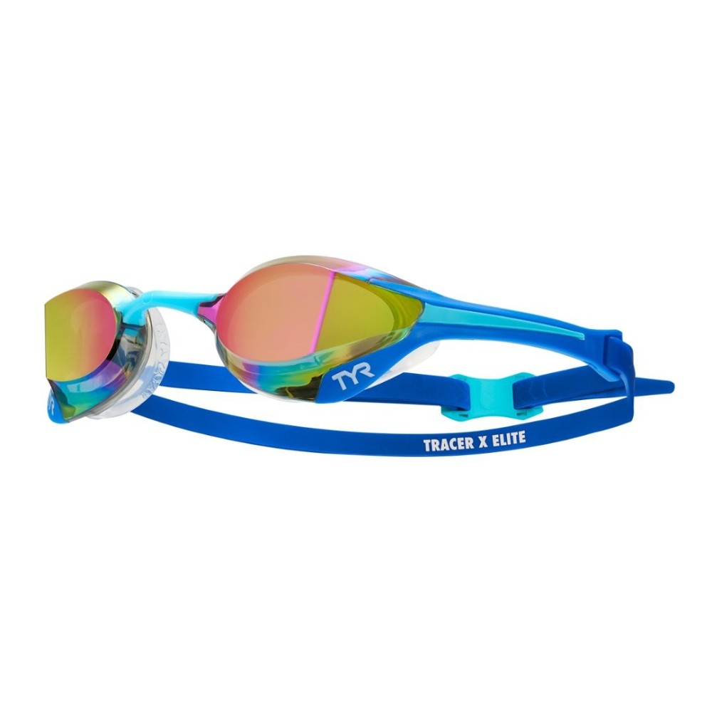 Lentes de natación TYR Tracer-X Elite Mirrored -  Blue/Turquoise