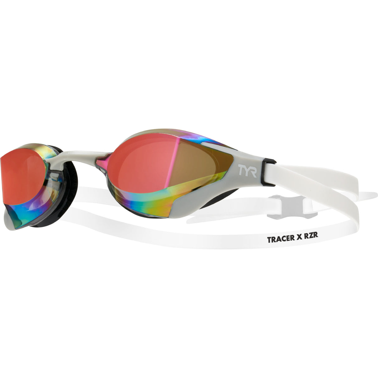 Lentes de natación Tracer-X RZR Mirrored - White/Gray.